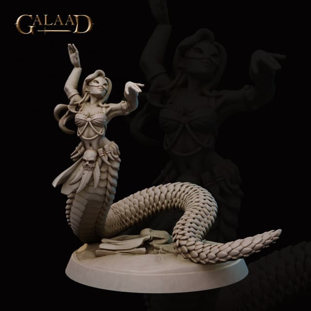 Free Female Naga Dancer + NSFW image